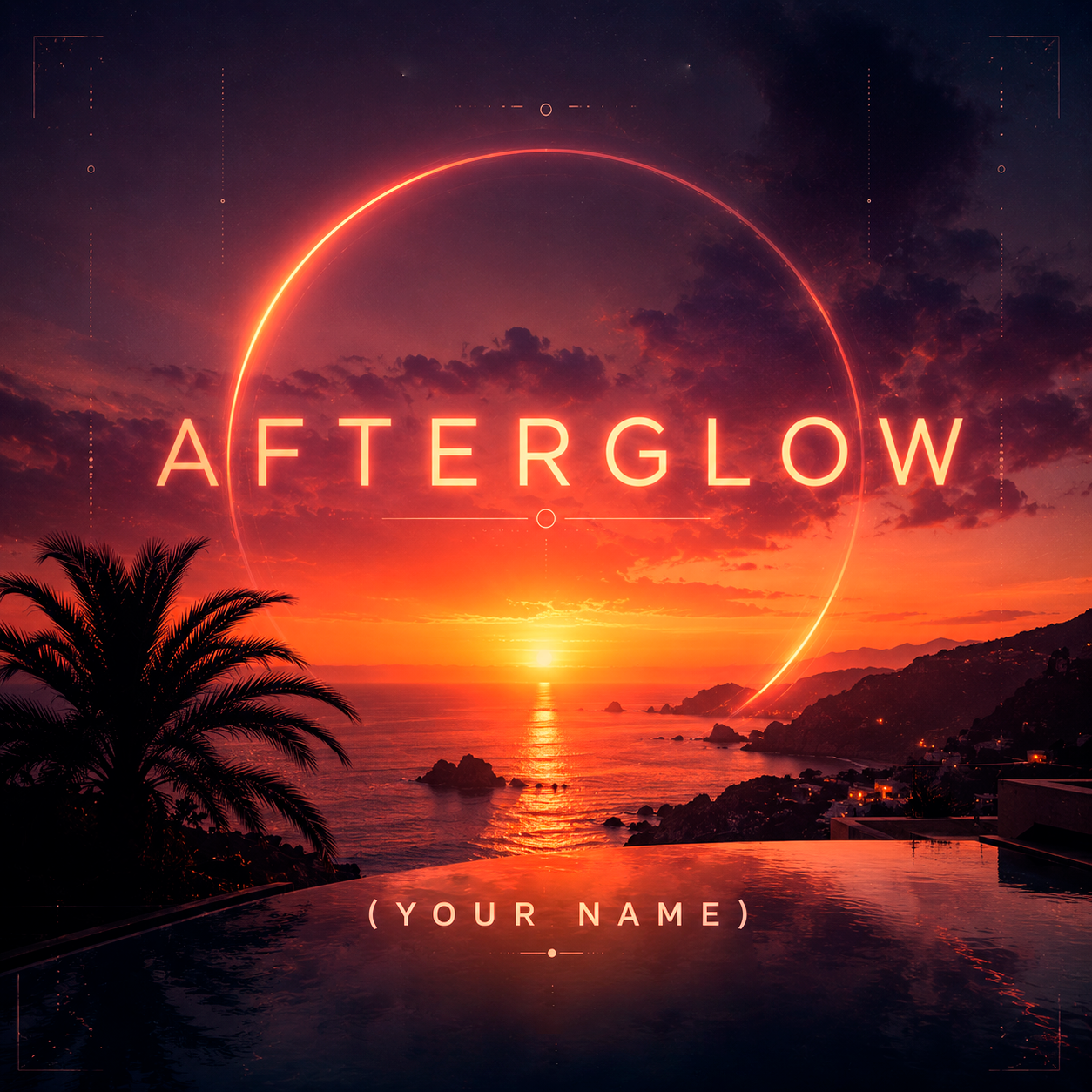 AFTERGLOW — Melodic Techno ghost produced track artwork