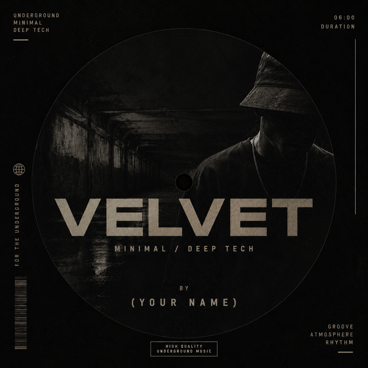 VELVET — Minimal ghost produced track artwork